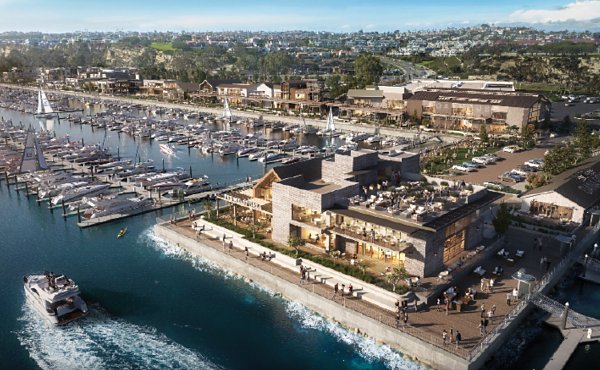 CGI shows the vibrant scope of the rebuild plans for Dana Point Harbor in Dana Point, California.