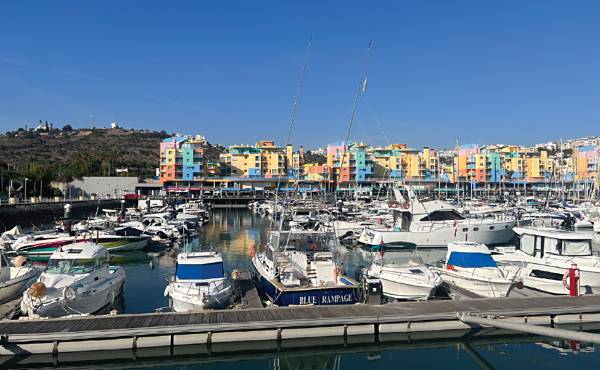 Marina de Albufeira, the final port of call, is a busy marina set.